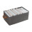 Foldable Cationic Clothes Bin Gray 18.5x11x7.9 in 8