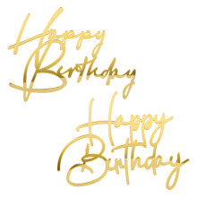 Versatile Decoration, Mirror Acrylic Material Cake Decorating Kit For Birthday Cake, Party, And Decoration, Thickness 1.5Mm (2Pcs)