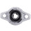 2X KFL000 Bore Inner 10mm Flange  Mounted Pillow Block Bearings 8