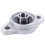 2X KFL000 Bore Inner 10mm Flange  Mounted Pillow Block Bearings 3