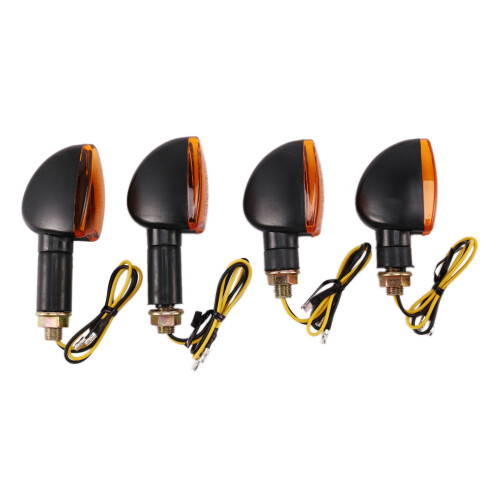 6X Universal 12V Motorcycle Turn Signal Indicator Light Front Back Flashing Halogen Light Blinker Flash for 1