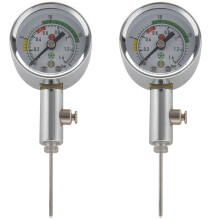 2X Pressure Gauge Pressure Measuring Tool Basketball Football Volleyball Barometer