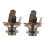 2X Parti E Accessori per Chitarra Switchcraft 1/4 6.35mm 2-Conductor Mono Chassis Guitar Jack Input Output 1