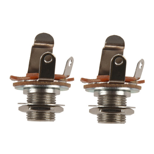 2X Parti E Accessori per Chitarra Switchcraft 1/4 6.35mm 2-Conductor Mono Chassis Guitar Jack Input Output