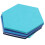 10Pcs/Set Hexagon  Board Hexagonal  Wall Sticker 3D Decorative Home Message Board Room Baseboard  Series 4