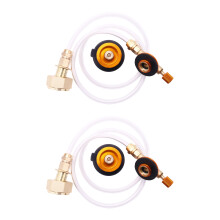 2X Outdoor Gas Stove Camping Stove Propane Refill Adapter Burner LPG Flat Cylinder Tank Coupler Bottle Adapter Save
