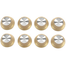 8X Set Gold Top Hut Knob für  für  Gold Foil Taste