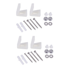 2X Pernos Kit de Fijacion de Pedestal Semi O Bide Retrete Wc Piso En Angulo de Bano