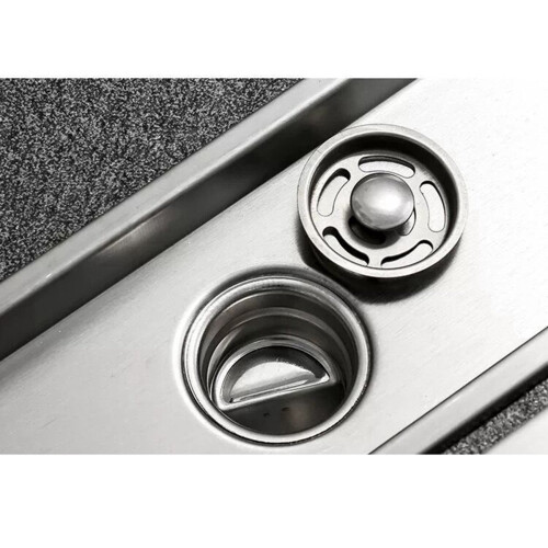 2X Rectangular Linear Shower Floor Drain Long Linear Drainage Channel Drain for Hotel Bathroom Kitchen Floor 20cm 2