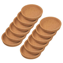 Sottobicchieri in Sughero da 12 Pezzi, Sottobicchieri in Sughero Rotondi Resistenti Al Calore Assorbenti da 4 Pollici per la Maggior Parte Dei Tipi di