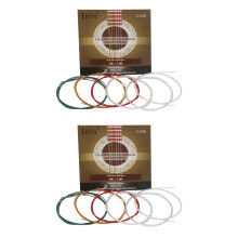 2X IRIN C105 Rainbow Guitar Strings Nylon Core Colorful Coated Copper Alloy Wound for Acoustic Classical Guitar