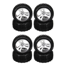 8PCS Wheels Tires Tyre A959-01 for A959 A959-B A959-A 1/18 RC Car Spare Parts Accessories