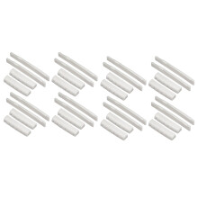 16 Set di 32 Pezzi di Sella E Dado per Ponte Nel Osso per Chitarra Acustica Un 6 Corde Realizzati Nel Vero Osso
