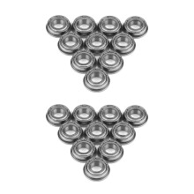 20 Uds F688ZZ Rodamientos de Bolas Radiales con Bridas, Rodamiento de Bolas de Brida con Doble Blindaje de Acero Metálico, 8 x 16 x 5 mm para Motor