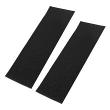 2X PVC étanche Planche à Roulettes Plate-Forme de Papier de Verre Grip Bande Griptape Skating Scooter Autocollant 84X23 CM-Noir
