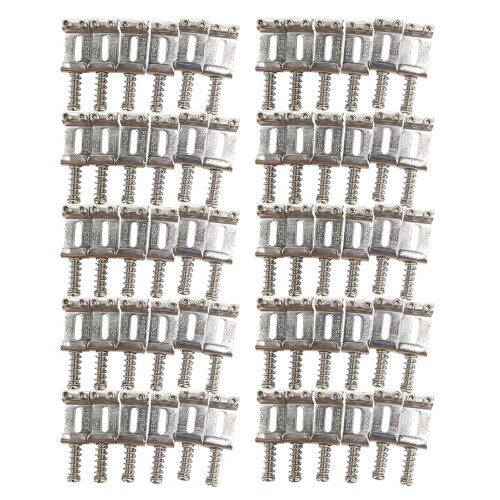 60 Code de Chaîne de Traction de Pont à Rouleaux Selle de Guitare électrique Argent