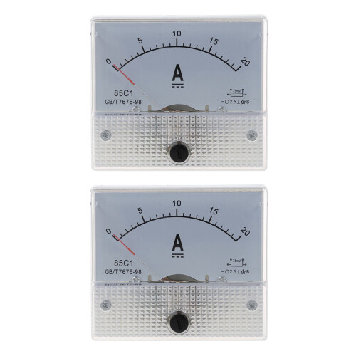 2X Nuevo Amperimetro Analogico de Corriente Amp 20A