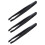 3X Manual Tool Black Plastic Flat Tip Anti-Static Tweezers 1