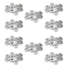100Pzs Rodamientos de Bola Rodamientos de Bola de Ranura Profunda Miniatura 608 ZZ 8 x 22 x 7mm Acero de Rodamiento