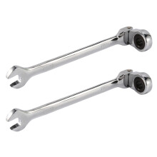 2X Cle A Cliquet A Tete Flexible de 7 mm Outil A Ecrou de Cle
