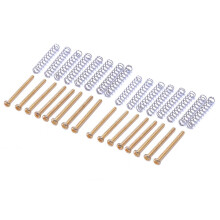 16 Pcs M3X30MM Electric Guitar Humbucker Pickup Adjust Height Screw and Springs - Gold