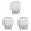 3X pour   Pro / Platinum Gimbal Lock Camera Guard Protector Transport Couverture D'Objectif Fixe 1