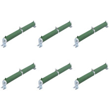6X 200W Watt 100 Ohm Keramikrohr Einstellbare Rheostat Widerstand Gruen