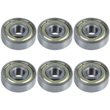 6X Silver Metal 627Z Deep Bearing Bearing 7mm x 22mm x 8mm