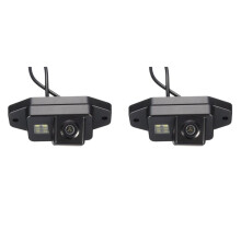 2X Car Reverse Rear View Backup Parking Camera for Prado Land 120 2002-2009