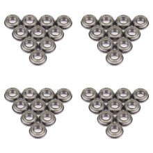 40 Stück F688ZZ Radialkugellager mit Flansch Metall Stahl Doppelgeschirmtes Flanschkugellager, 8 x 16 x 5 mm für Motor