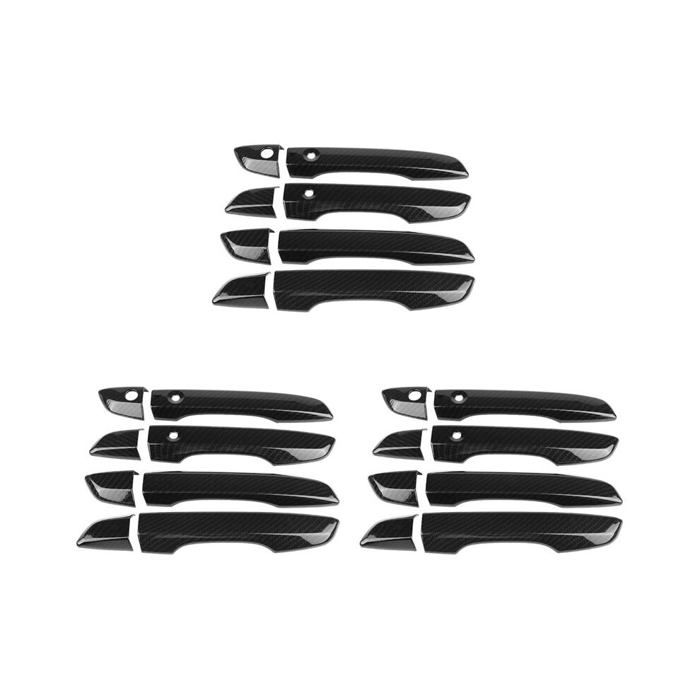 24X Right Hand Drive Door Handle Cover For 10Th Gen 2016 2017 2018 2019 Carbon Fiber Exterior Parts Rhd 4713325299382
