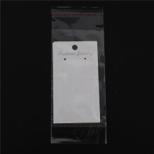Bijoux 400 x Boucle D'Oreille Blanche Cartes D'Affichage et Sacs Auto-Adhesifs