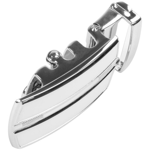 2X Men's Solid Buckle Automatic Ratchet Leather Belt Buckle in the Middle with An -Silver 2