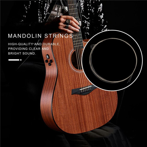 IRIN 32 Pcs Cordes Mandoline Jeu de Cordes G D A E Accessoires Mandoline M100 2