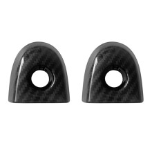 2X Car Door Lock Cover with Key Hole for Juke & Micra Drivers 806441KK0D Car Accessories Carbon Fiber