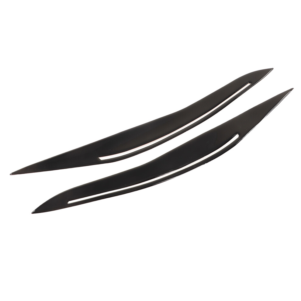 Headlight Eyebrow Cover Fit For Bmw 5 Series F10 2014Â2016 Black 9441373044030