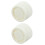 2pcs M30x1.5 TRV Heating Thermostatic Regulating Cap White Plastic Radiator Adjustment Covers 6