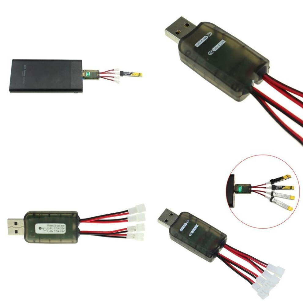 Cx405 4 Way Usb Battery Highly Efficiency For 1S Lipos/Lihv With Precise Termination Voltages 6935161558173