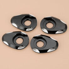 4Pcs Black Motorcycle Turn Signal Light Lamp Indicator Adapter Spacer Gasket Fit For Honda Suzuki Kawasaki Yamaha BMW Hyosung
