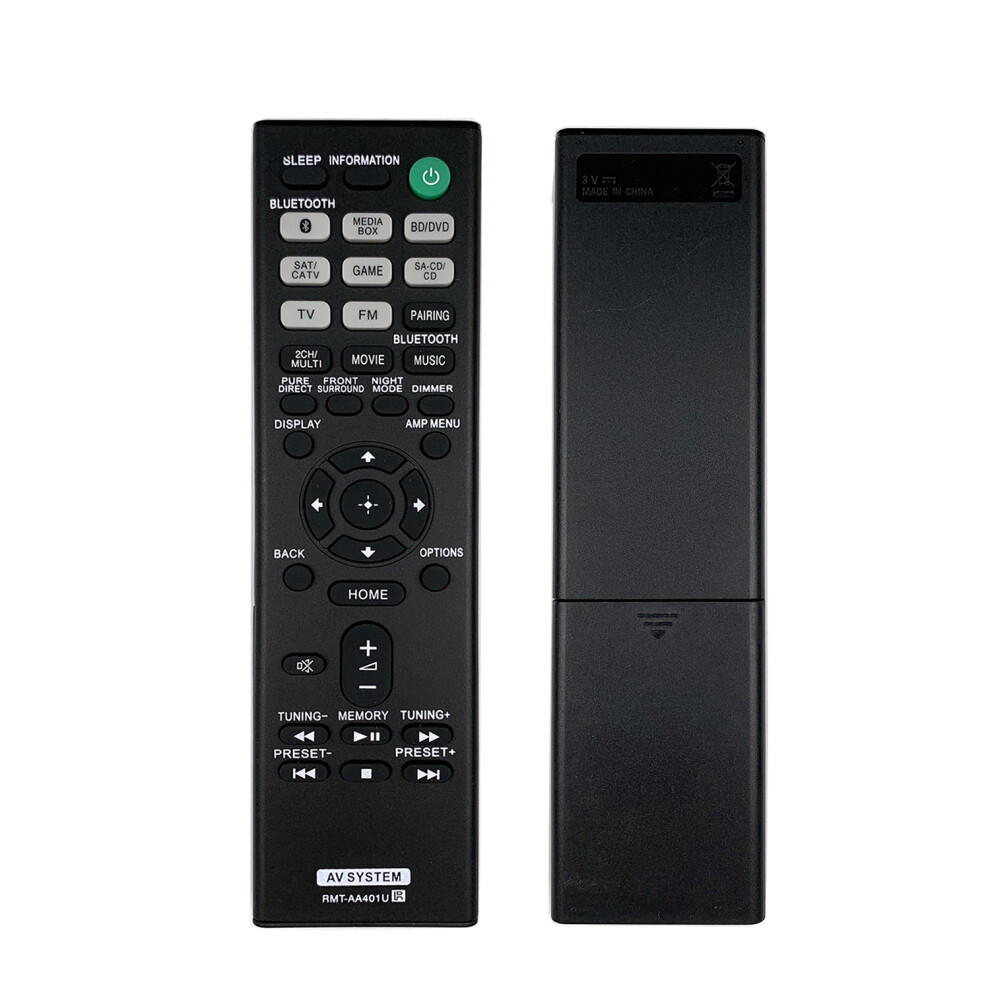 Rmt-Aa401u Remote Control For Sony Av Receiver Str-Dh190 Strdh190 Str-Dh590 Strdh590 Str-Dh790 Strdh790 Ht-X9000f Sawx9000f 6935161482447