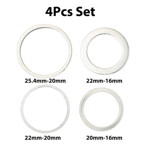 4Pcs Set Circular Saw Ring For Circular Saw Blade Reduction Ring Conversion Ring Cutting Disc Aperture Gasket Inner Hole Adapter