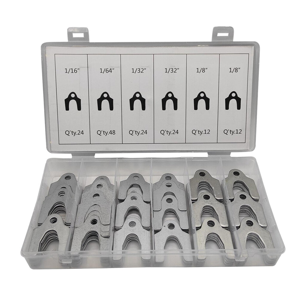 144 Auto Alignment Shim Alignment Shims Assortment Set With Storage Box For Adjusting Body Parts Camber Alignment 6935161543605