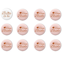 Badges de mariée/équipe de-Ensemble de 12 pièces de type C