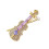 Broche à revers en forme de violon à la mode pour-Violet 1