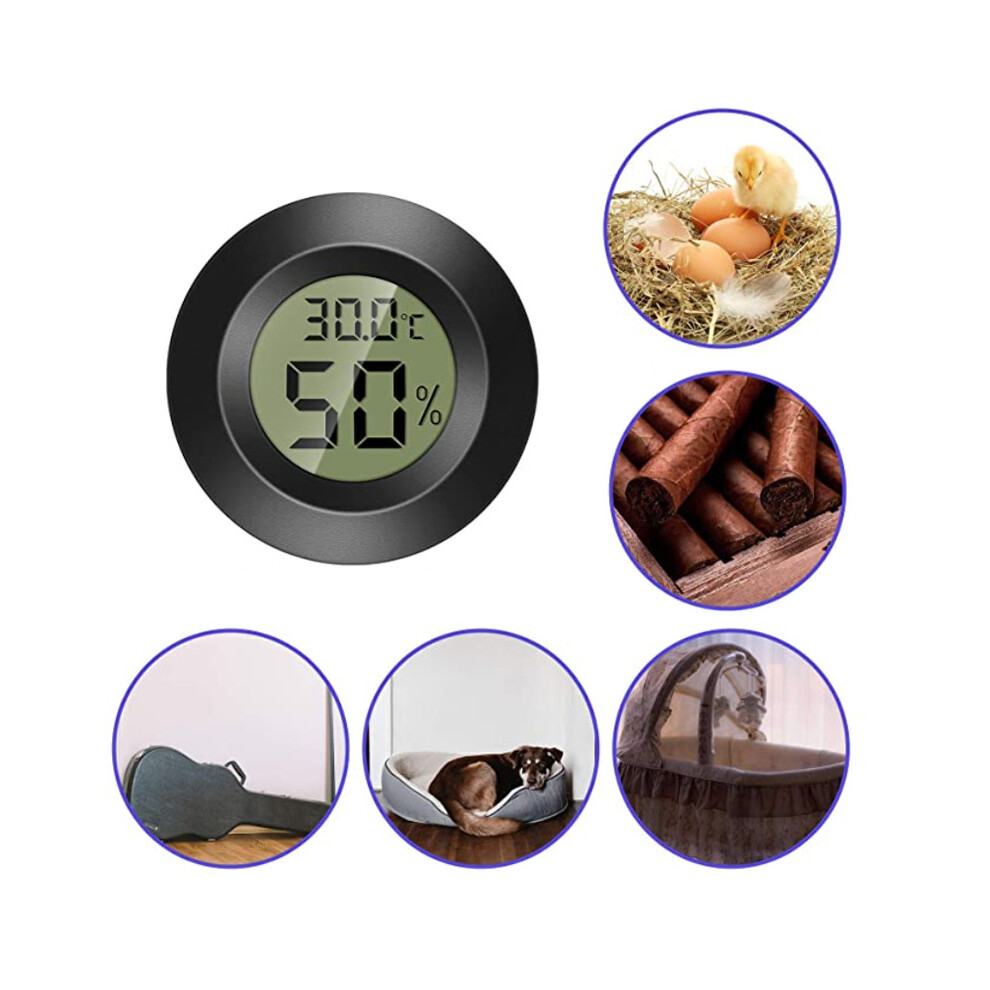 Mini LCD Digital Thermometer Hygrometer Humidor Tester for Refrigerator Freezer Pet Car - Humidity And Temperature Detector
