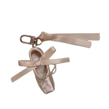 Handgemaakte dansschoen lint tas hanger sleutel accessoire-Roze