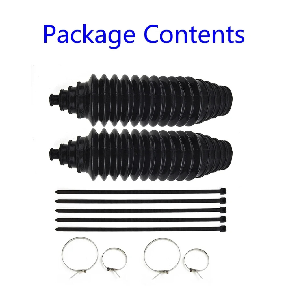Universal Silicone Rack And Pinion Steering Gaiter Pinion Boots Cable Ties Clamp Kit Auto Replacement Parts 6935161536546