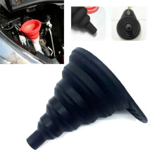 Vehicle Engine Funnel Universal Silicone Liquid Funnel Washer Fluid Change Foldable Auto Engine Oil Petrol Change Fill