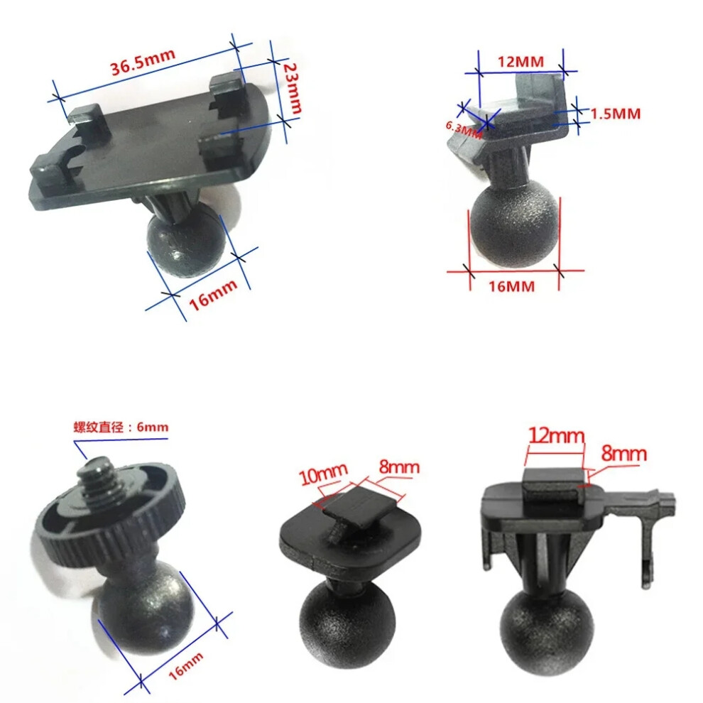 Auto Suction Cup For Dash Cam Holder With 5 Types Adapter Car Windshield Rotating Mount For Driving Dvr Camera Camcorder 6935161534597