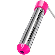 Calentador eléctrico portátil, cubierta de acero inoxidable, calentamiento rápido en minutos, sumergible anti-quemaduras para cubos de plástico y